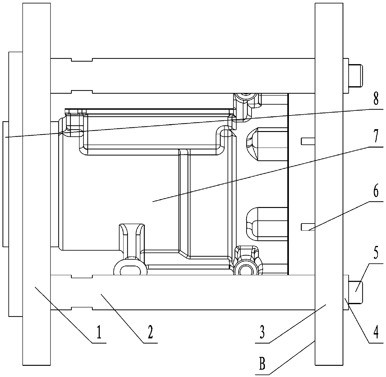 Machine shell inner hole machining method