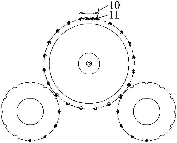 Laser perforating device with wide scanning focus