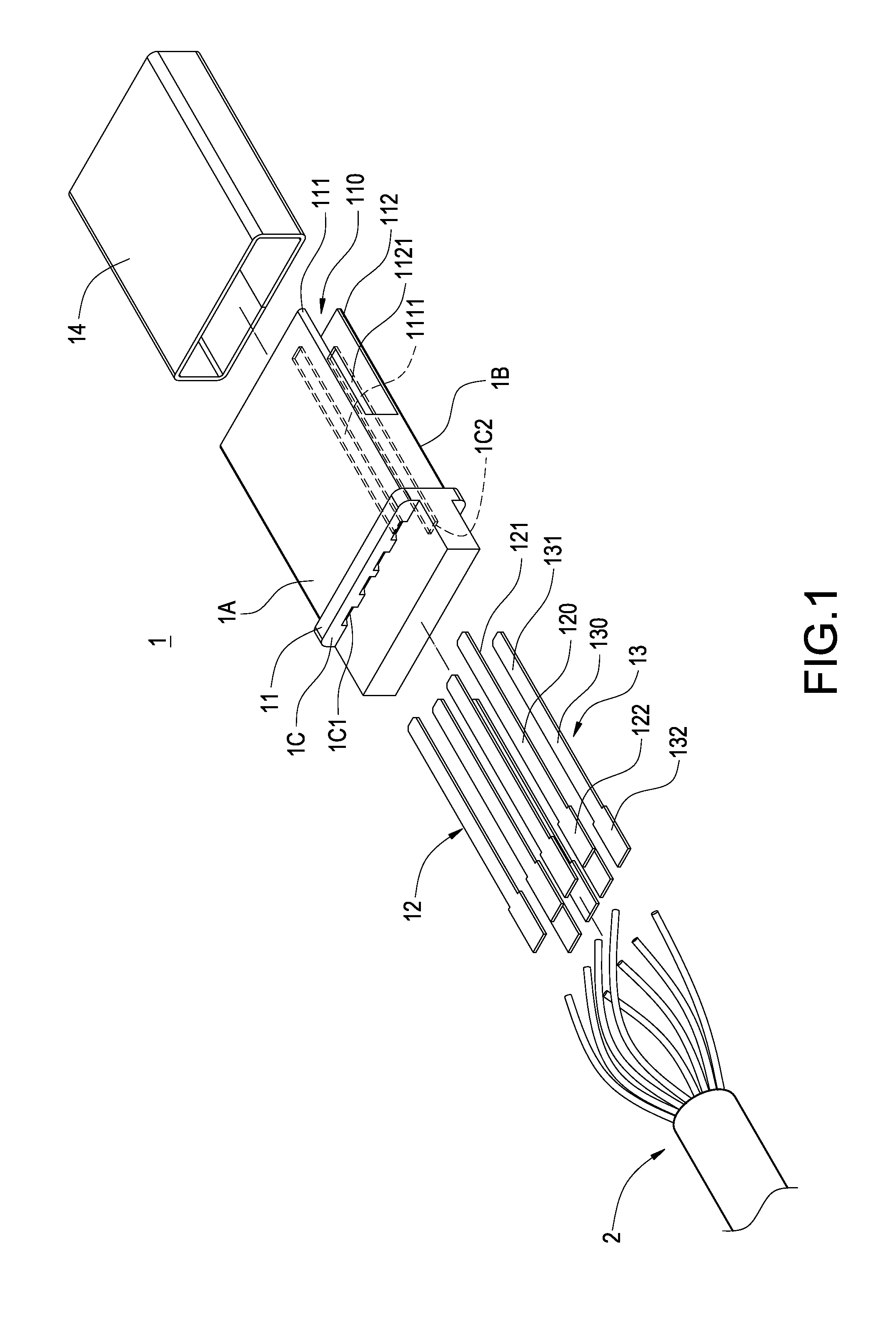 Transmission line with double-contact connectors