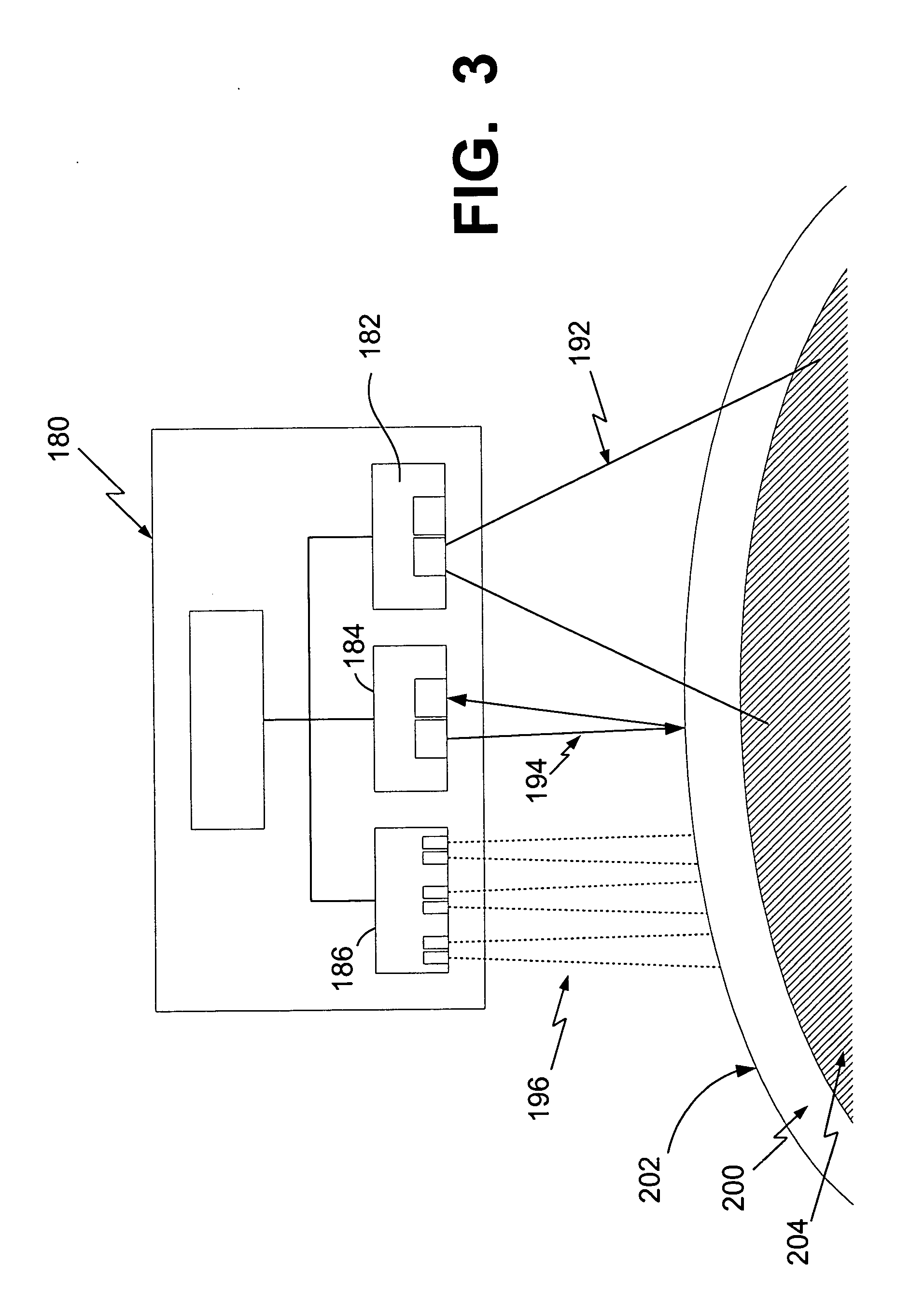 Method and apparatus for non-contact thickness measurement