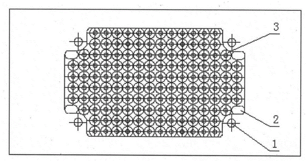 Pouring transformer mold honeycomb hole cover