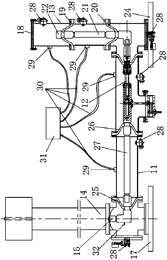 Test device for measurement of partial discharge signal attenuation by ultrasonic method