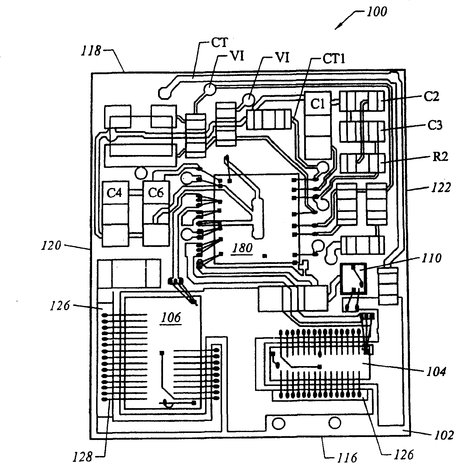 DC-DC converter implemented in a land grid array package