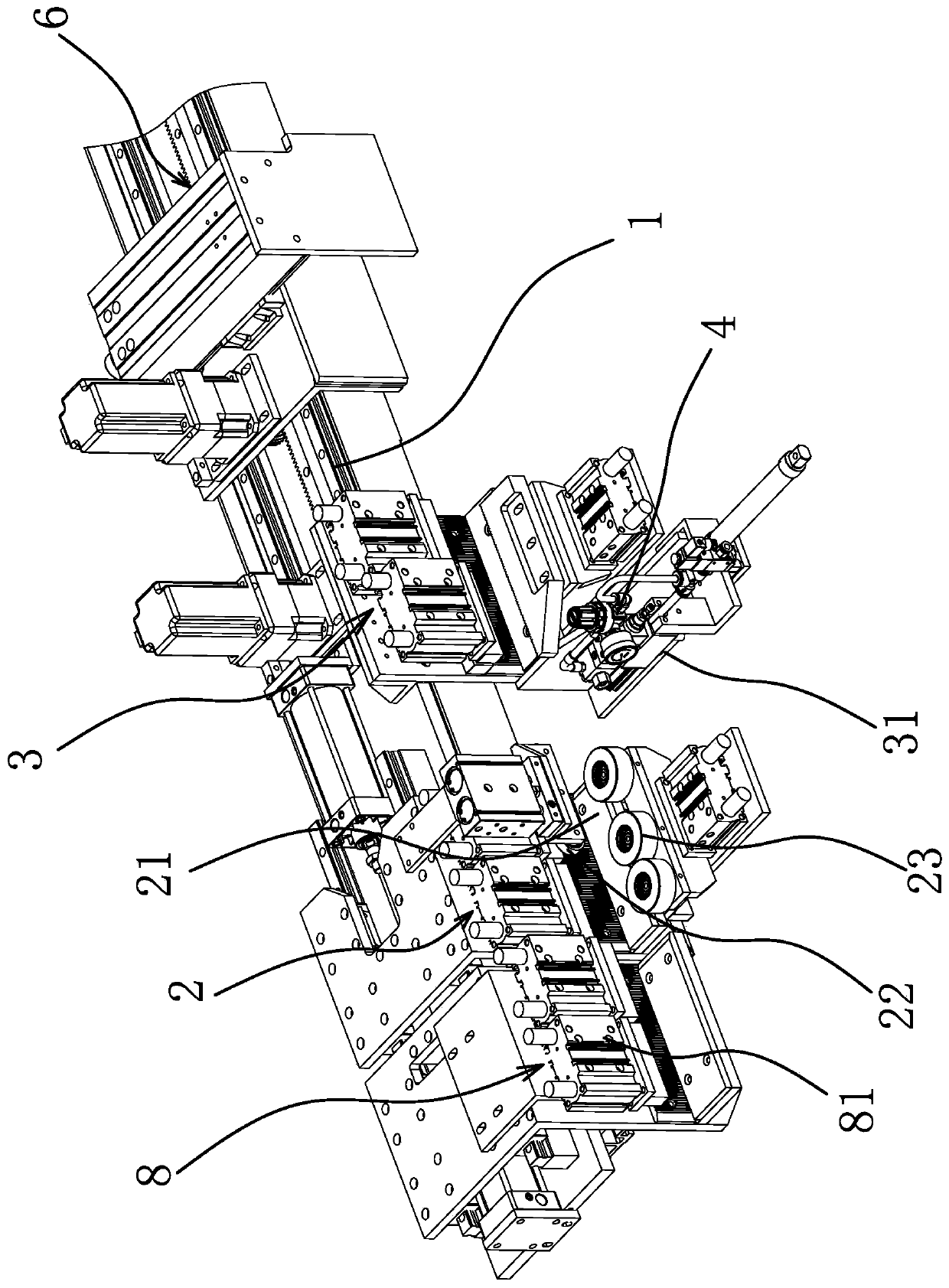 Method for moving connecting and cutting in woodworking