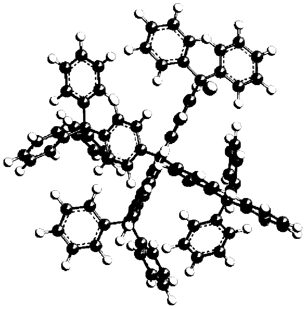 A kind of soluble hyperbranched microporous organic polymer, its preparation method and application