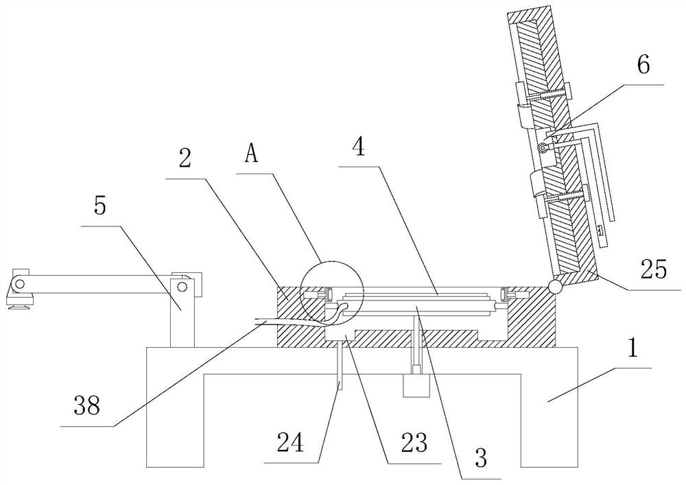 High-precision edge grinding device for monocrystalline silicon epitaxial wafer