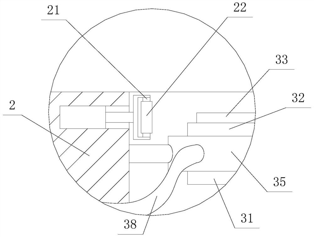 High-precision edge grinding device for monocrystalline silicon epitaxial wafer