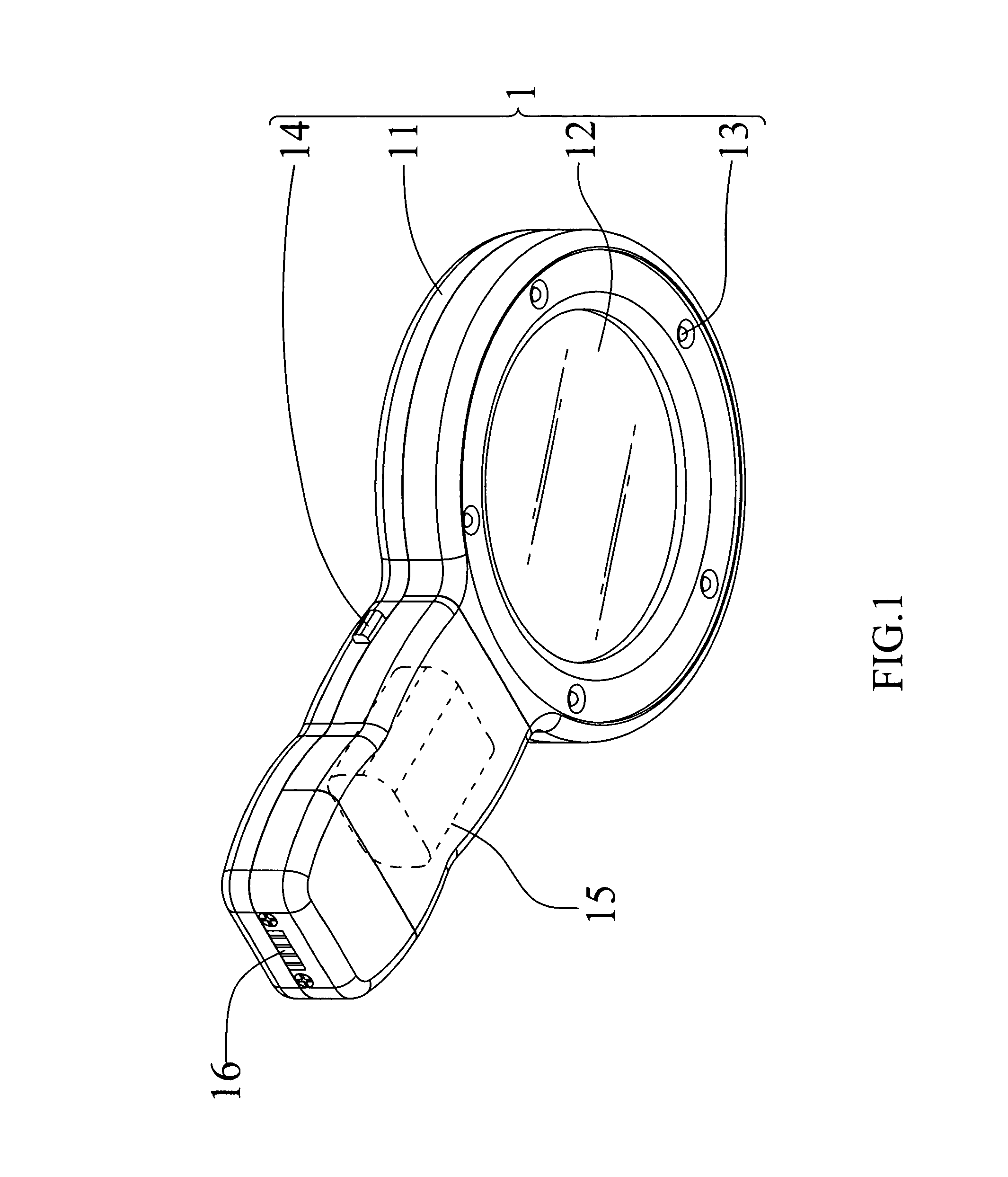 Desk lamp with a separable magnifier