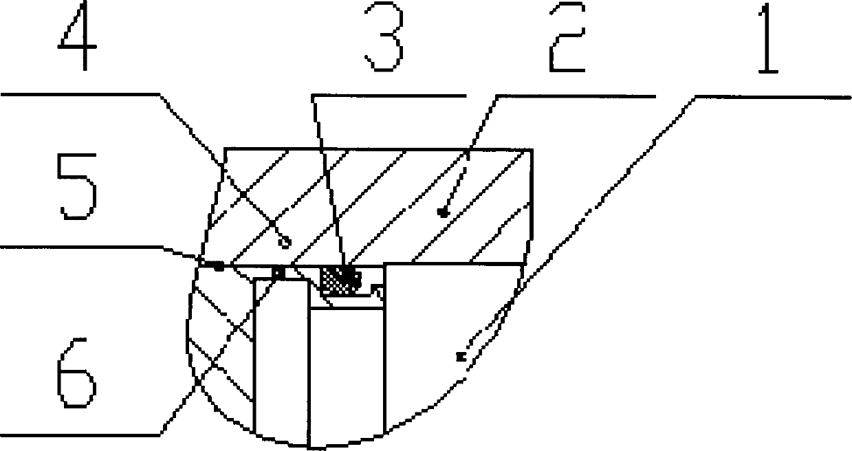 Simple, convenient and efficient detachable static seal structure