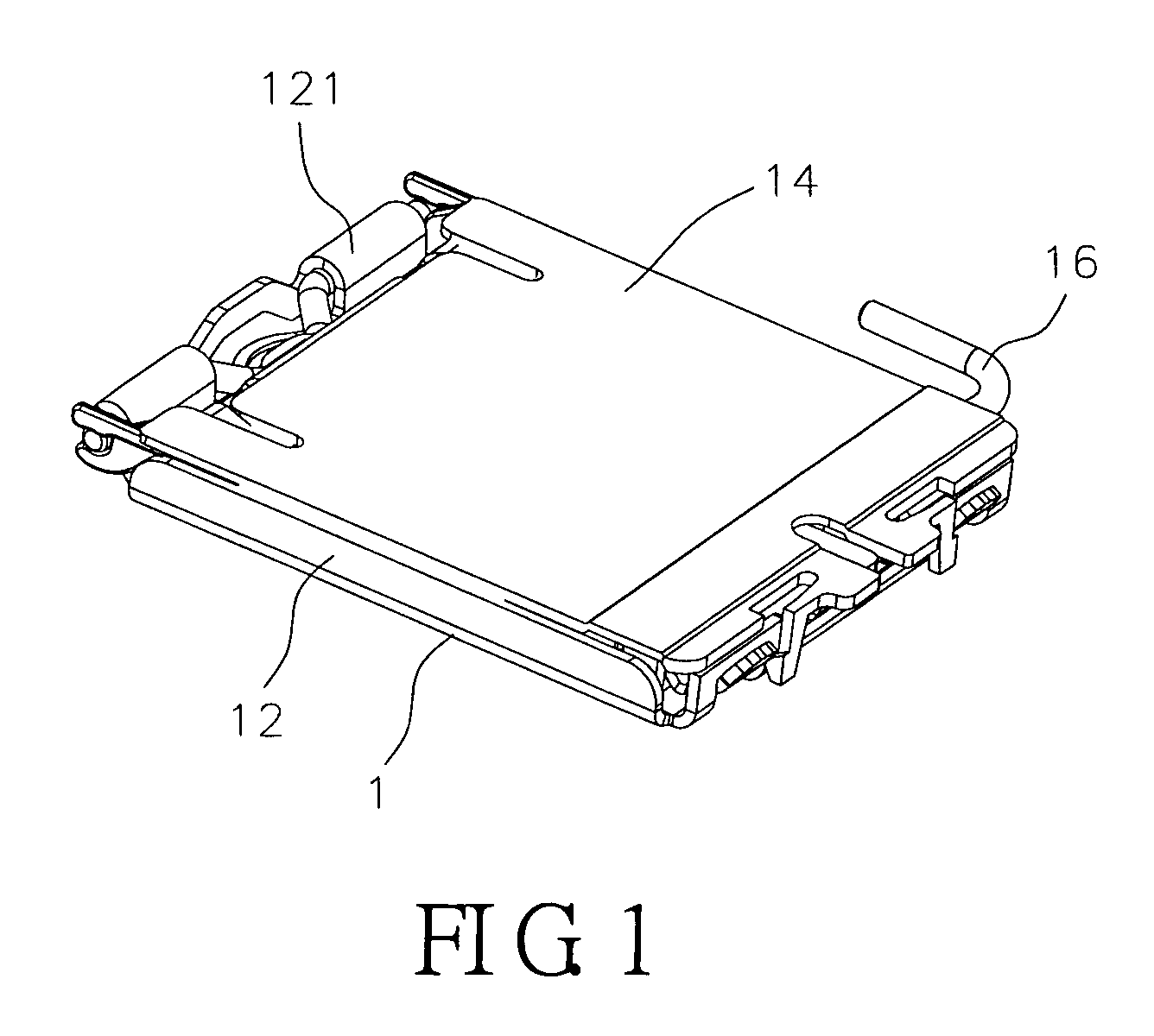 Buckling structure and an electrical connector element using the same