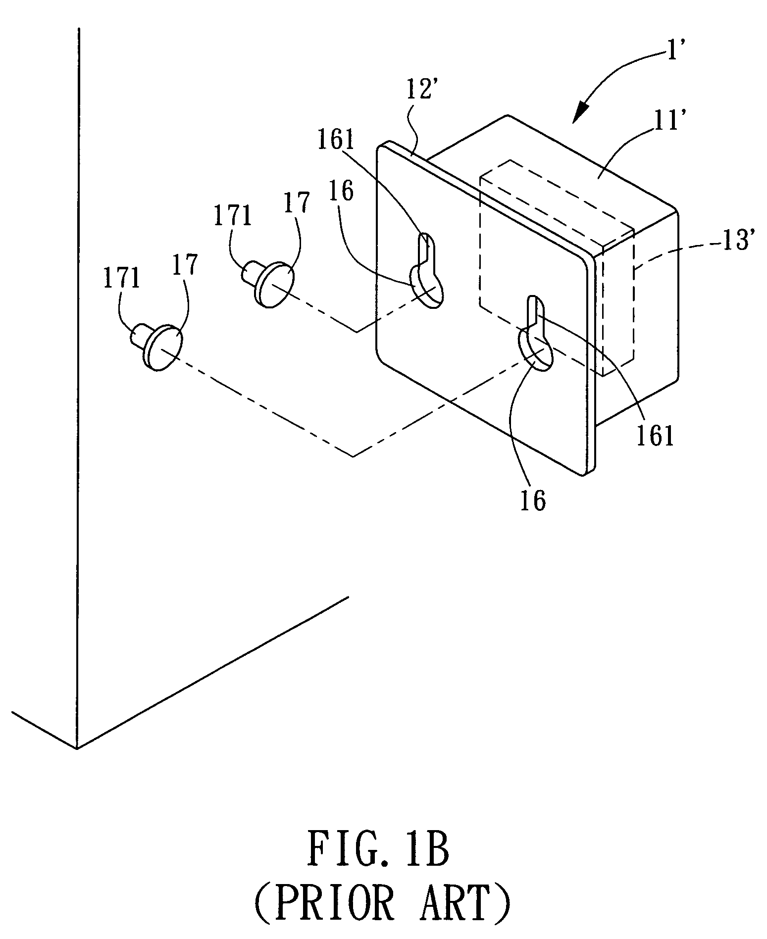 Hanging device for wireless transmission media