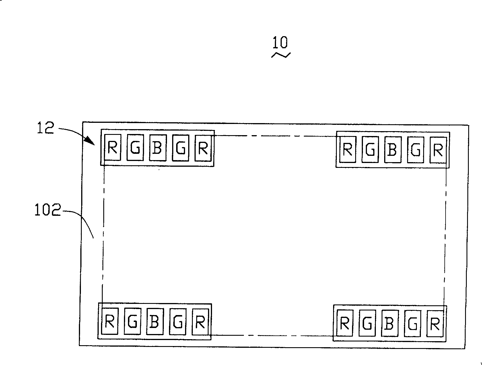 Luminous element, plane illuminant and direct-light-type backlight module