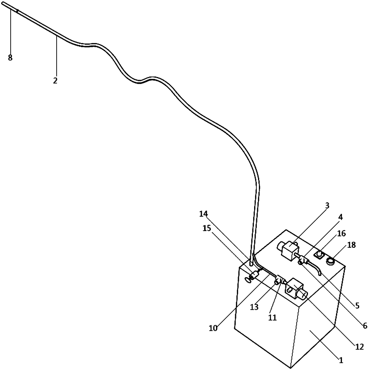 Rapid drainage device for ICU nursing