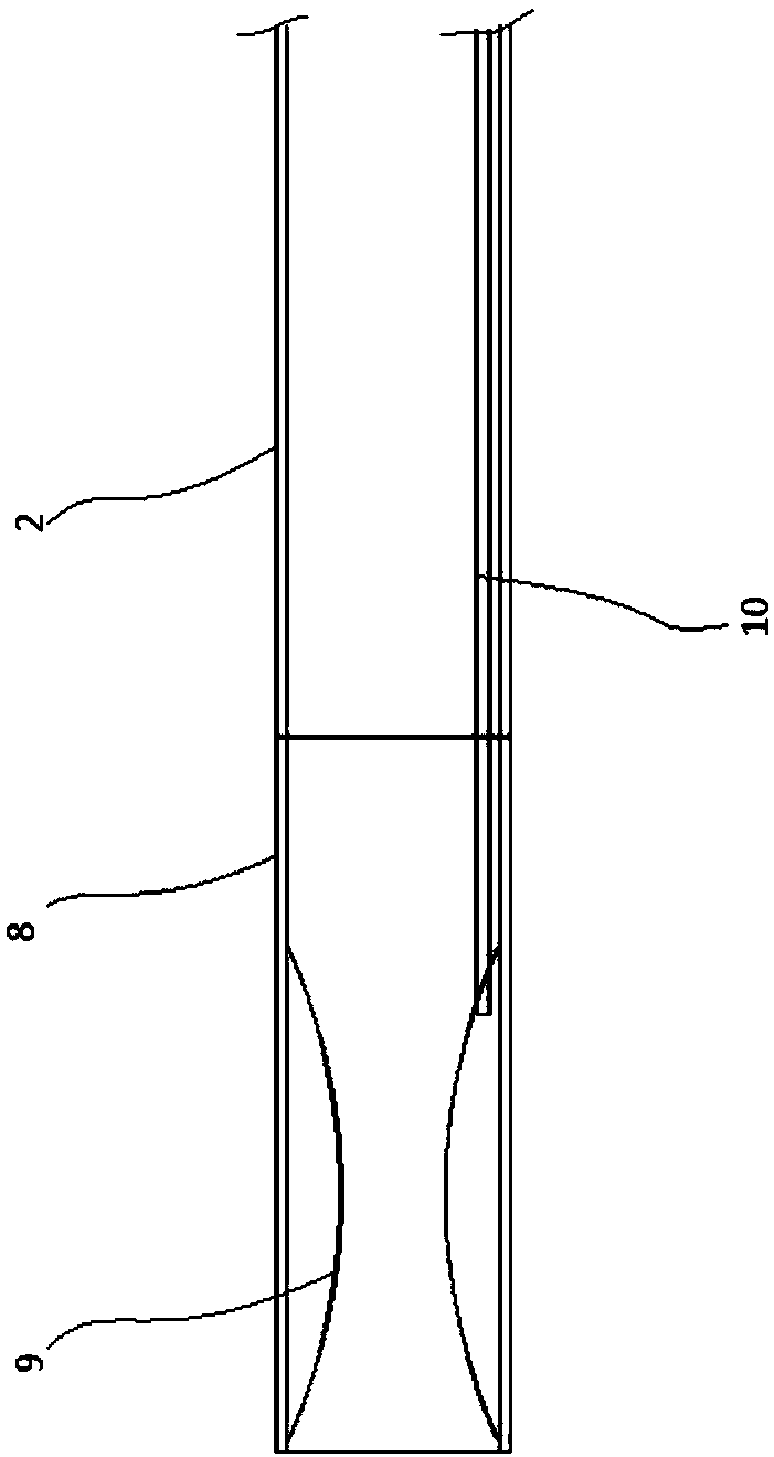 Rapid drainage device for ICU nursing