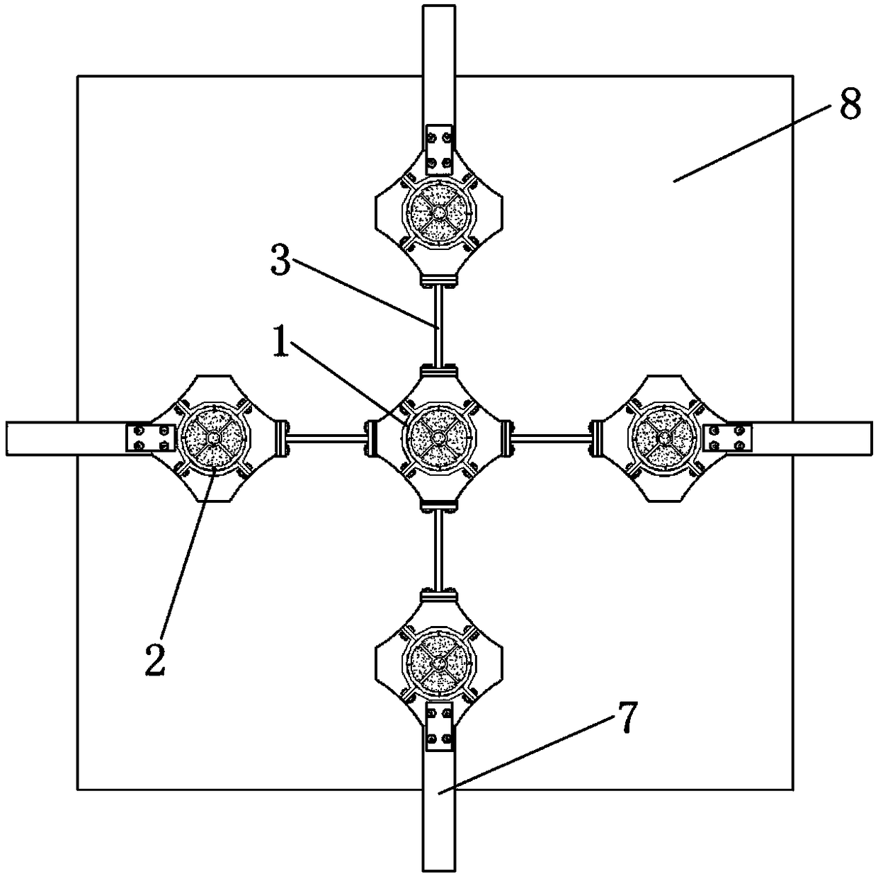 Assembling functional restorable steel skeleton concrete combined column and installation method