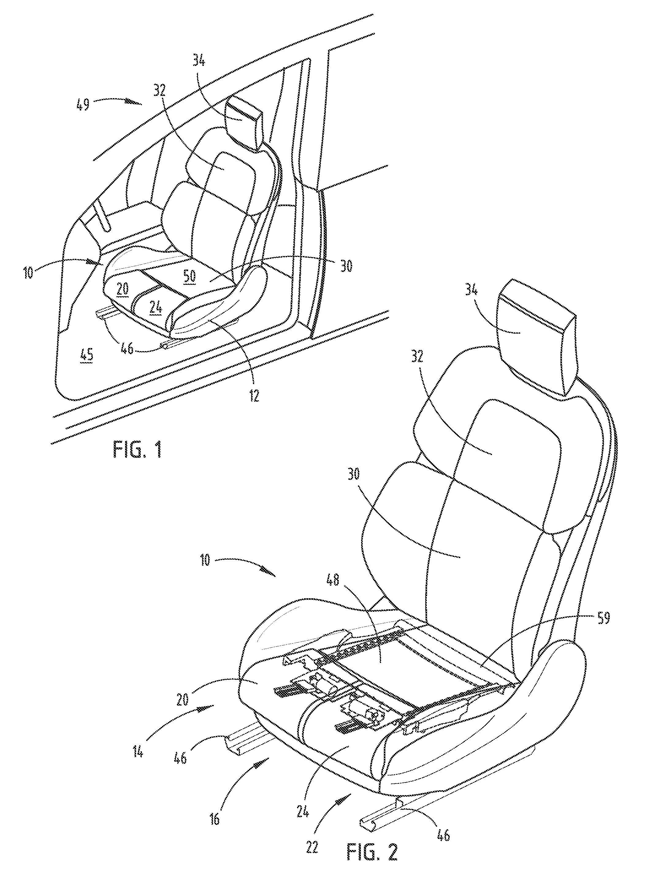 Independent cushion extension and thigh support