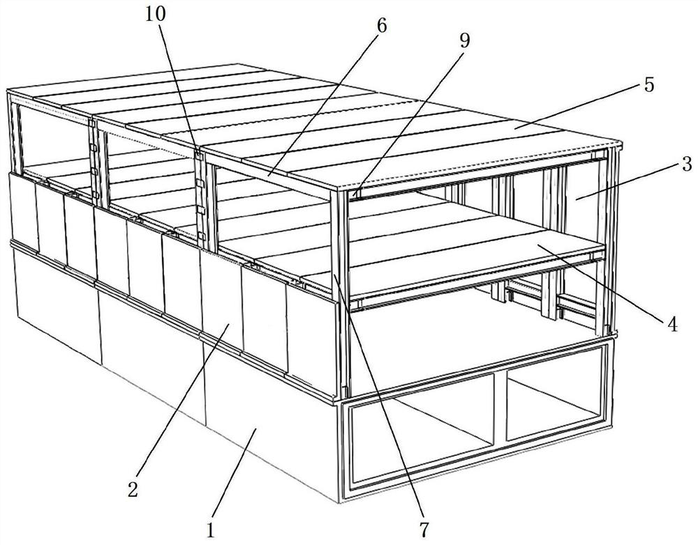 Fully-fabricated underground pipe gallery and underground space co-constructed PEC composite structure and construction method