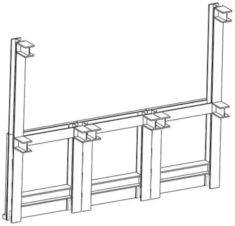 Fully-fabricated underground pipe gallery and underground space co-constructed PEC composite structure and construction method