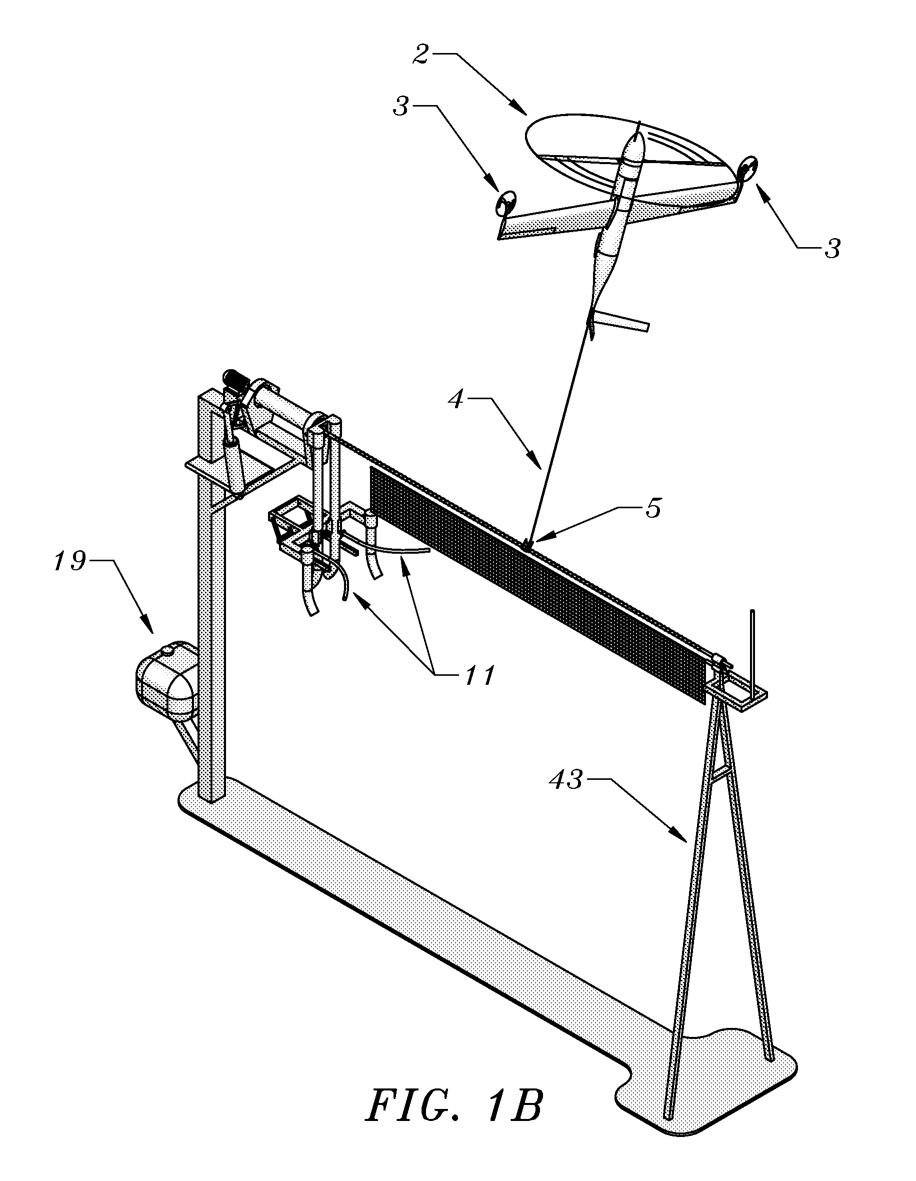 Method and apparatus for automated launch, retrieval, and servicing of a hovering aircraft