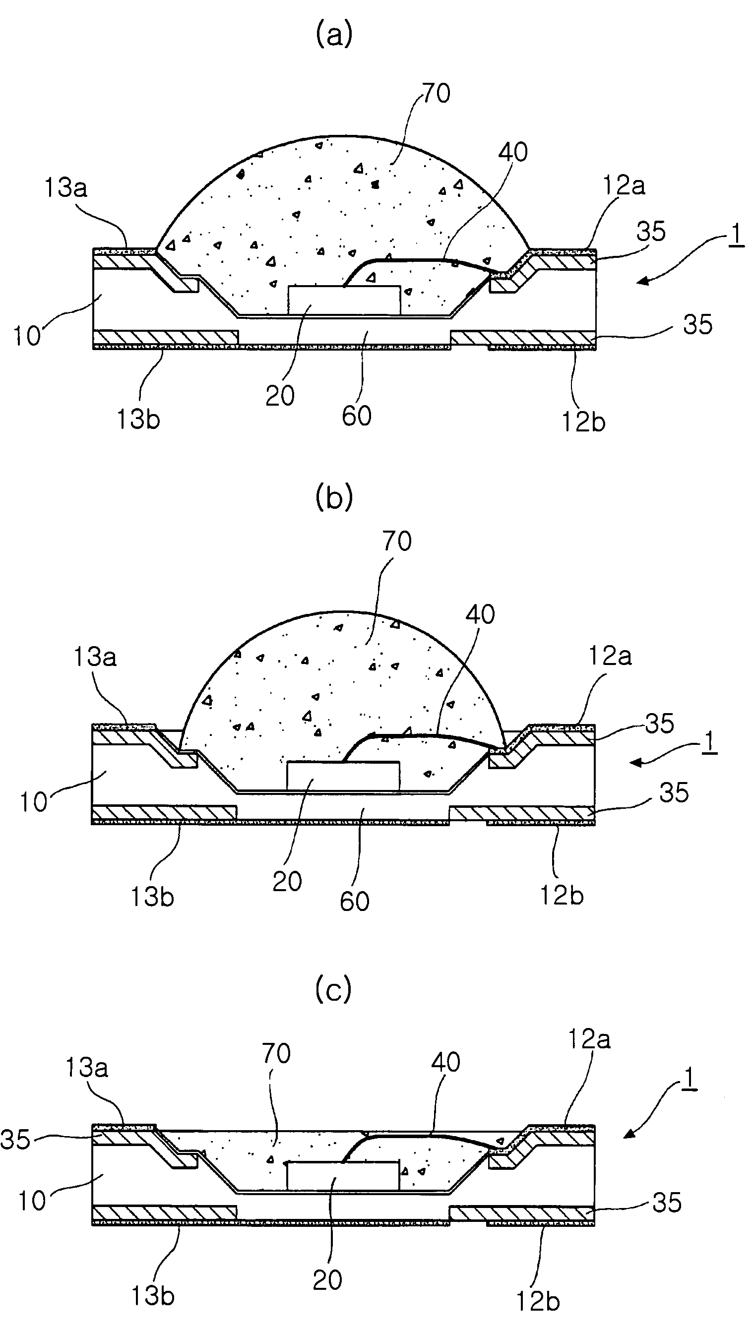 Light emitting diode package having multi-stepped reflecting surface structure and fabrication method thereof