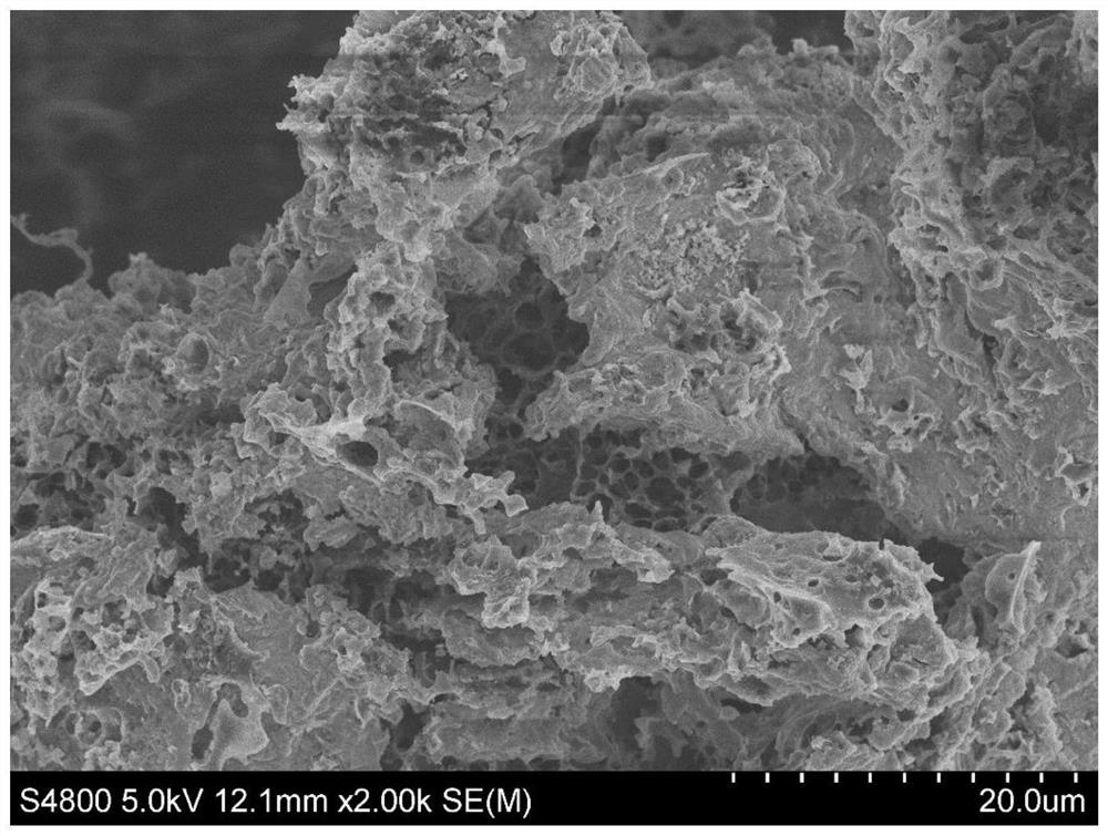 Porous carbon/Ni(OH)2 composite electrode material and preparation method thereof