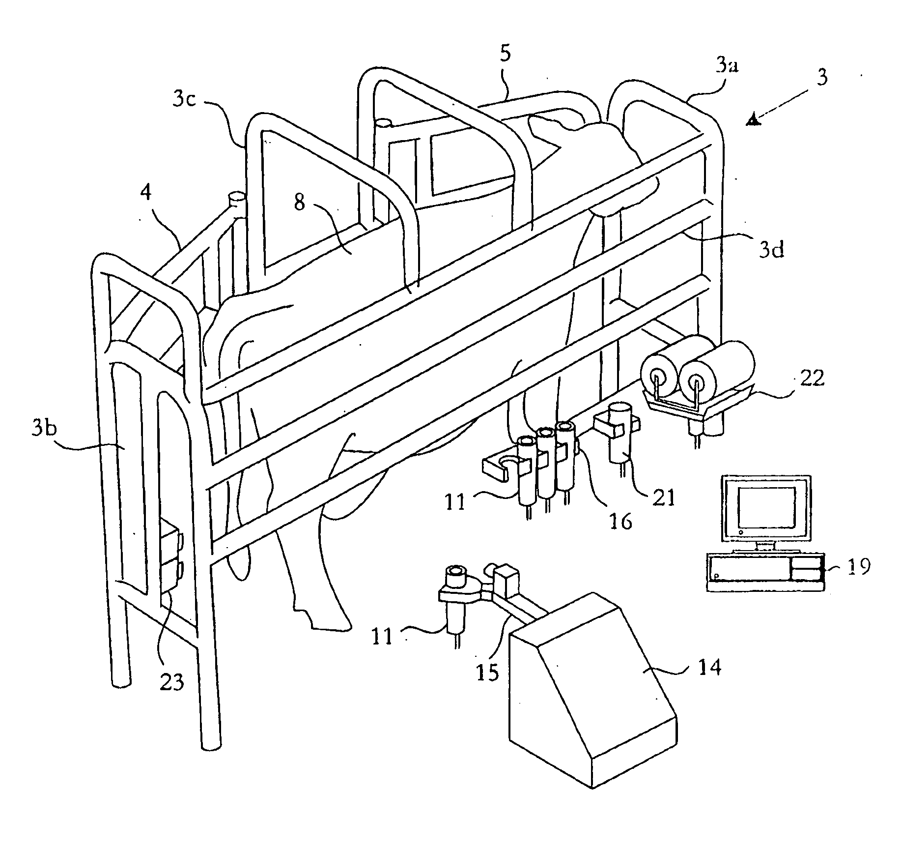 Arrangement and Method for Determining Positions of the Teats of a Milking Animal