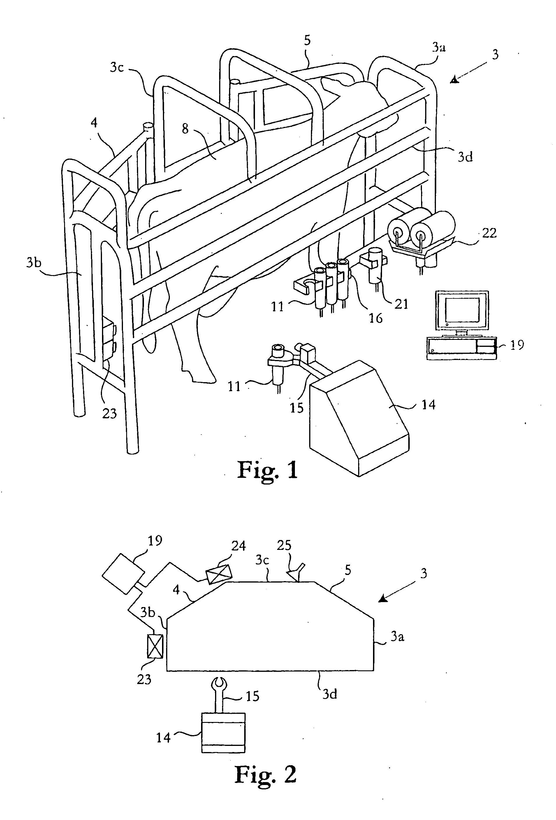 Arrangement and Method for Determining Positions of the Teats of a Milking Animal