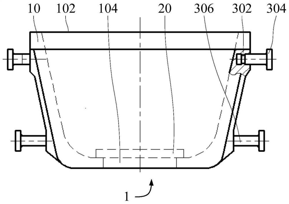 Processing method of slag bucket and slag bucket