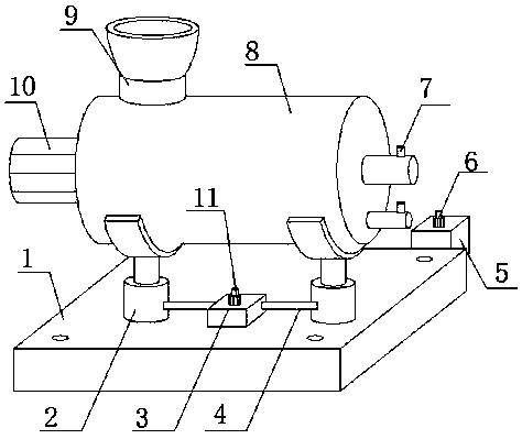 A crushing and screening device for ores