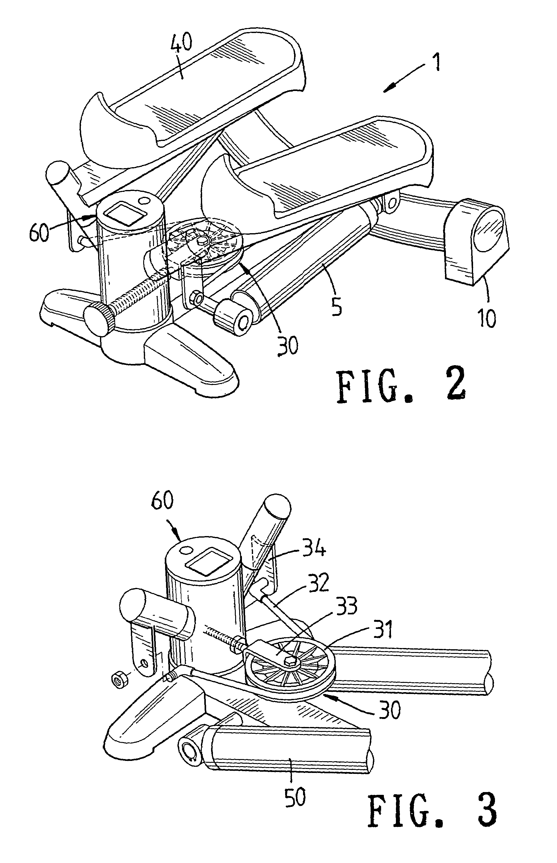 Treadmill for enabling a user to tread and twist