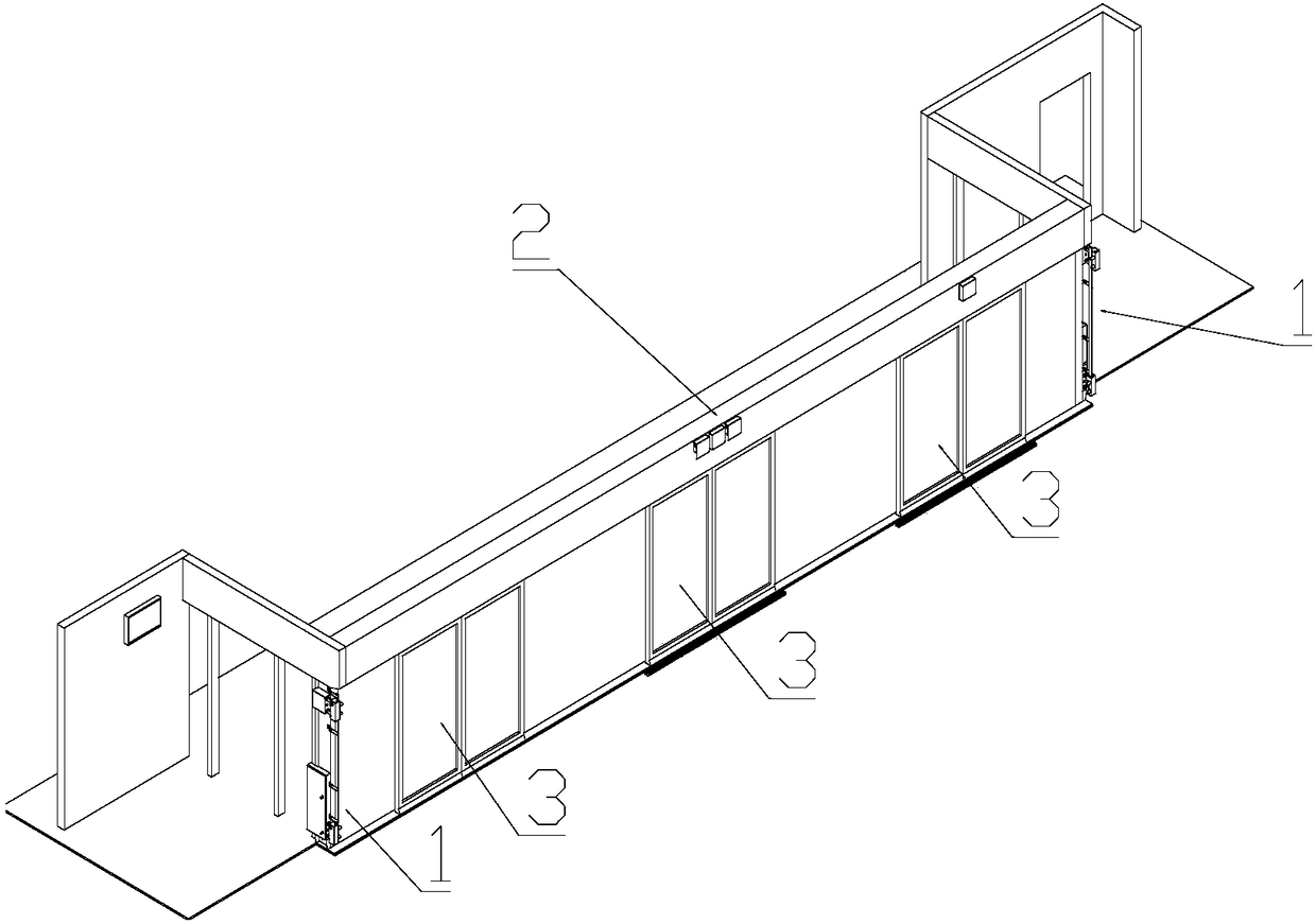 Foreign object detecting system between screen door and train door of subway station platform