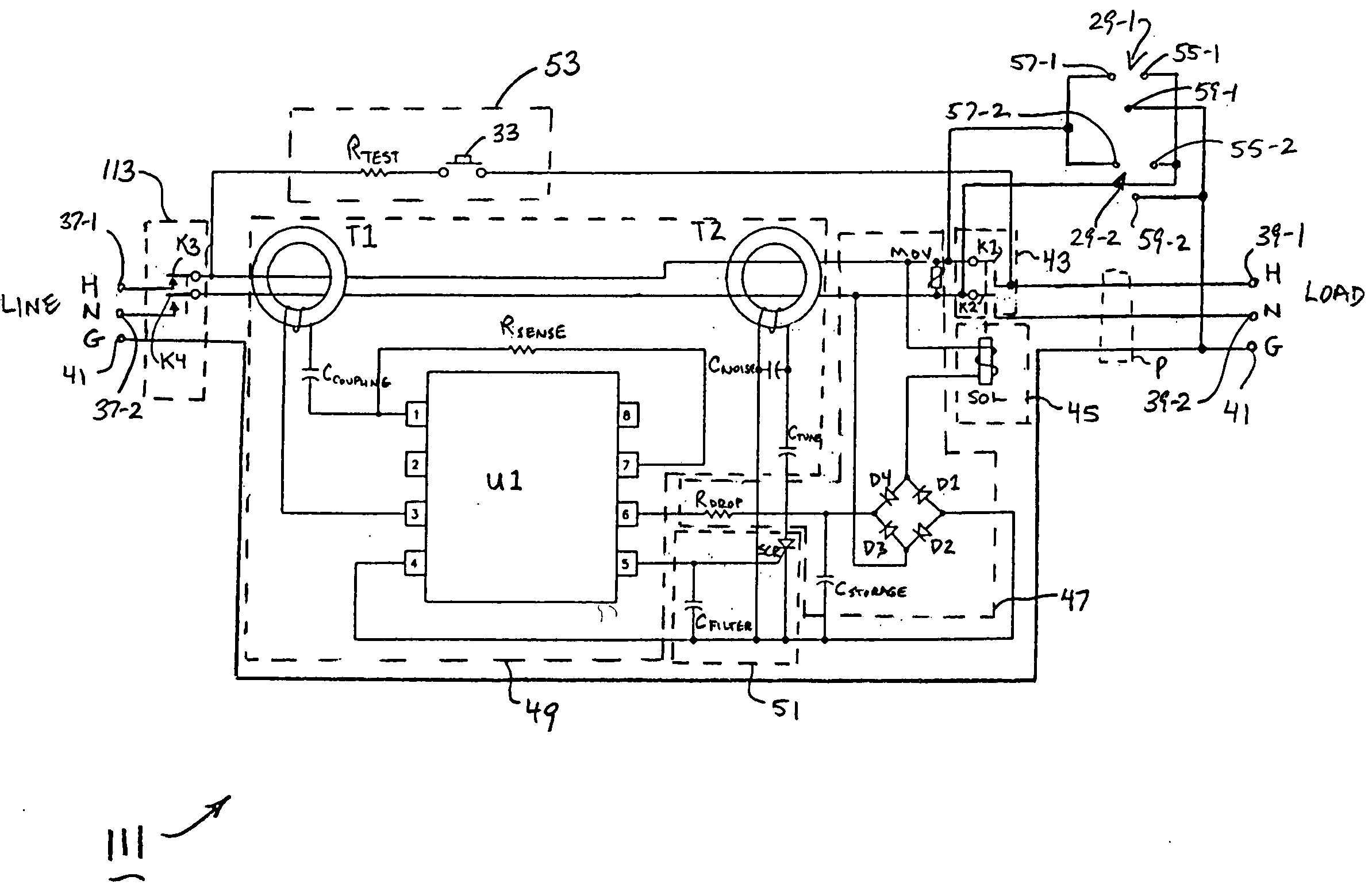 Ground fault circuit interrupter