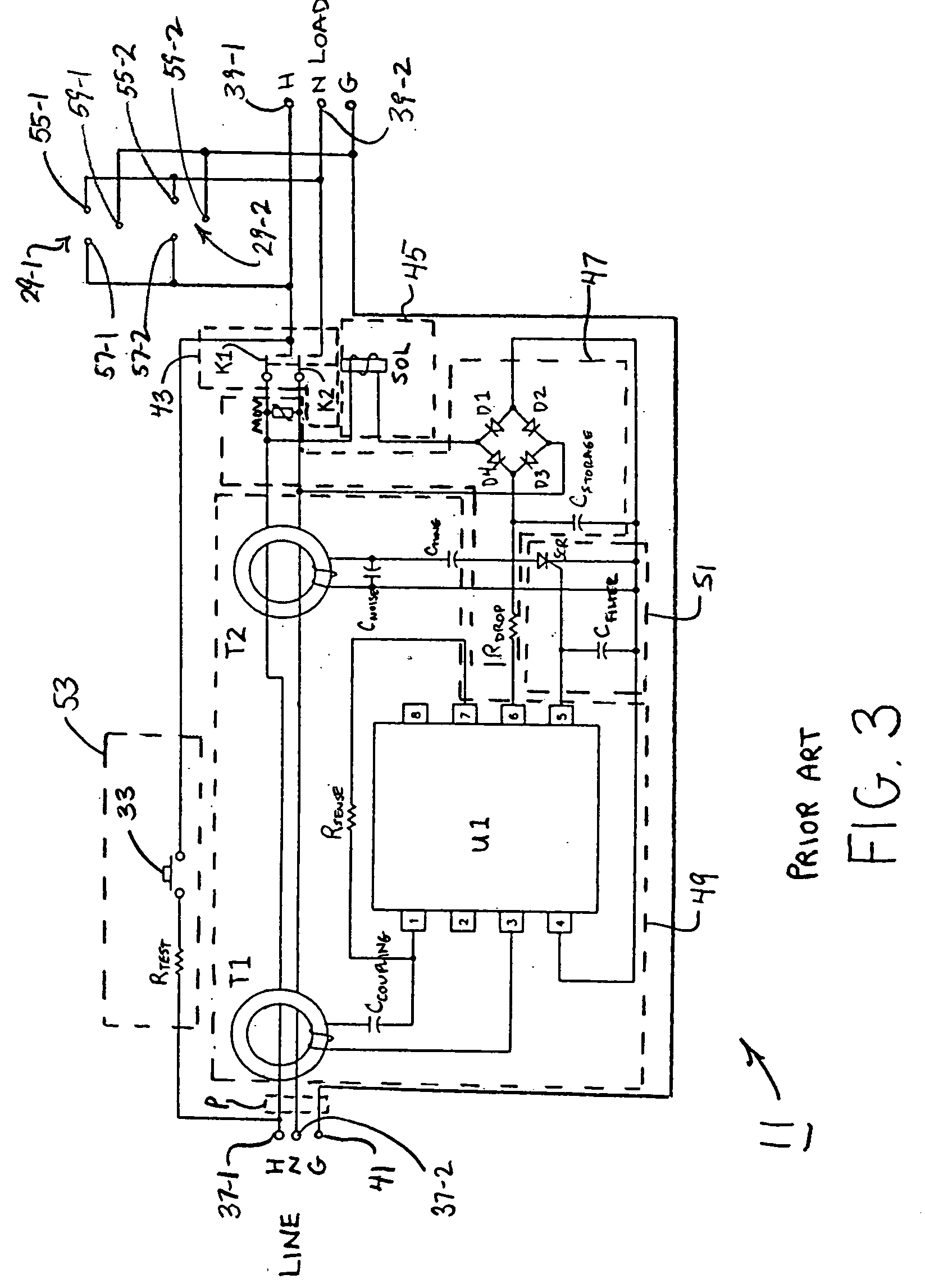 Ground fault circuit interrupter