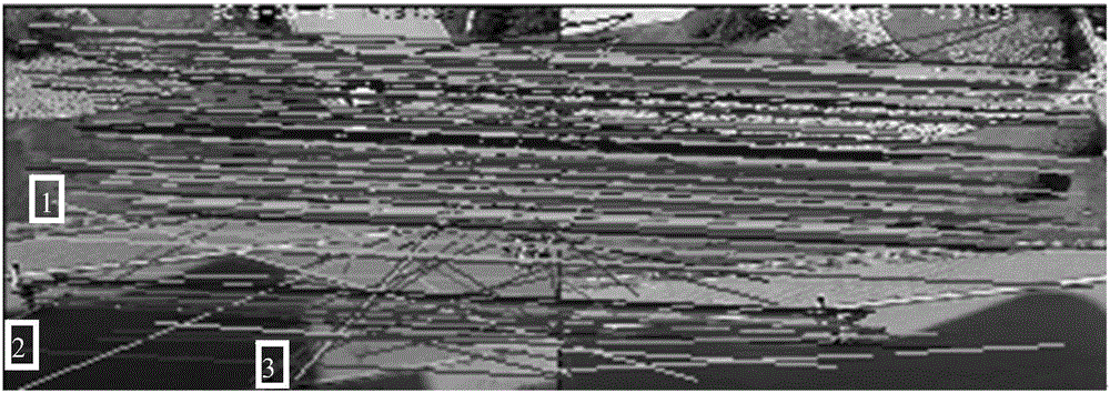 Self-adaption light compensation video image splicing method