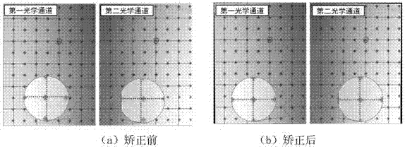 Optical diagnosis device used for two-phase flow same-field testing