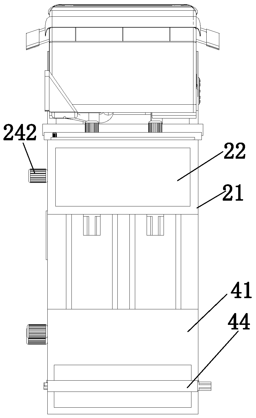 Garbage disposal transport cart