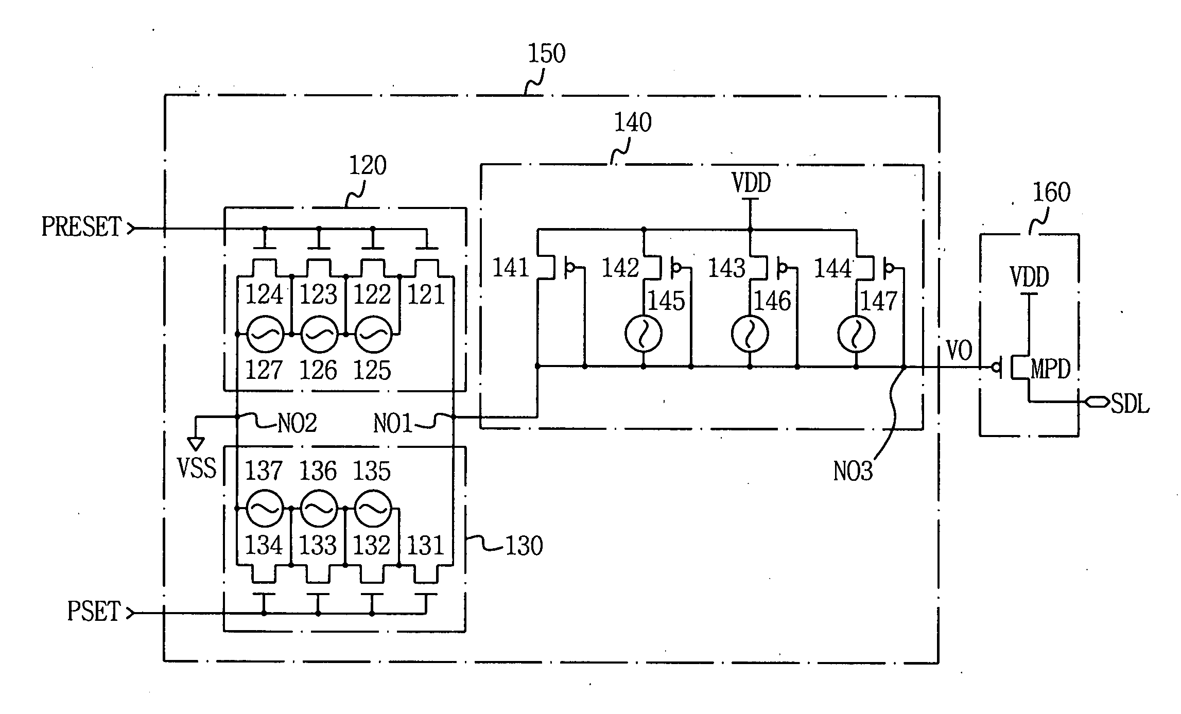 Write driver circuit in phase change memory device and method for applying write current