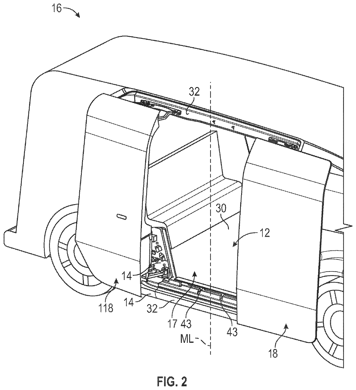 Closure assembly with articulating hinge cover