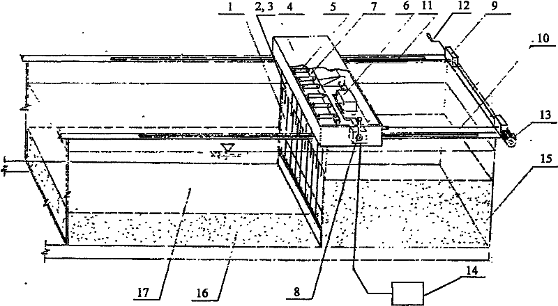 Gravity type internal solitary wave maker with rotary blind door