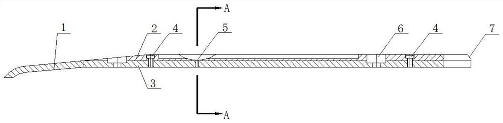 Anti-lifting combined type fixed slide way of sintering machine and manufacturing method of anti-lifting combined type fixed slide way