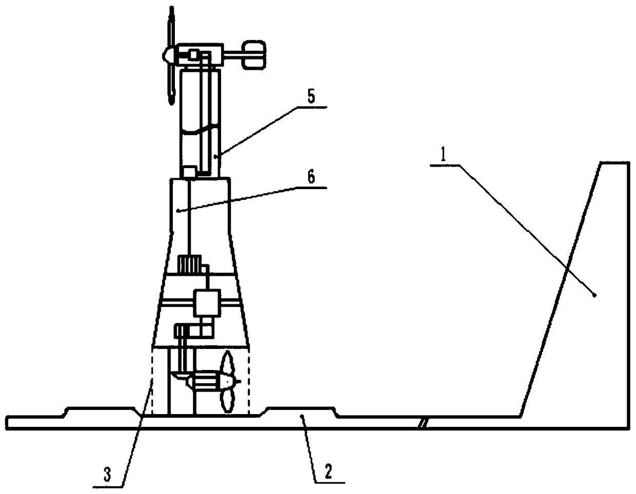 Novel wind-tidal combined power generation device