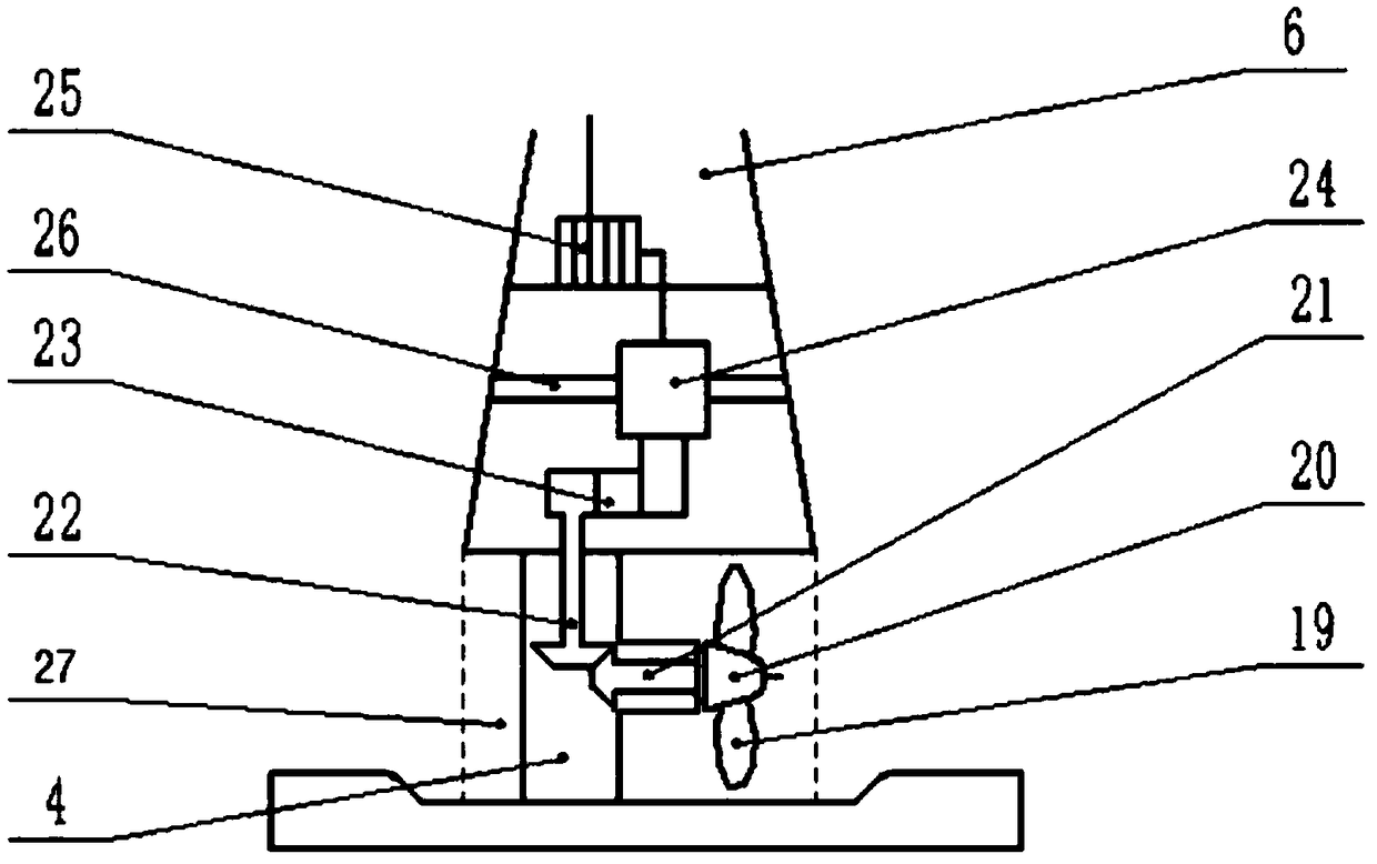 Novel wind-tidal combined power generation device