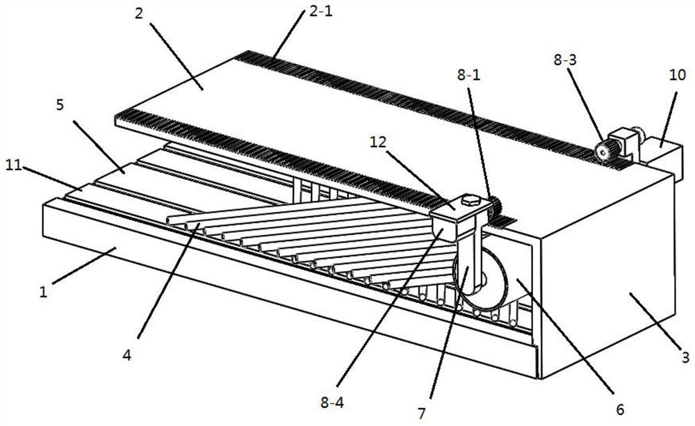 A rolling metal mesh welding machine