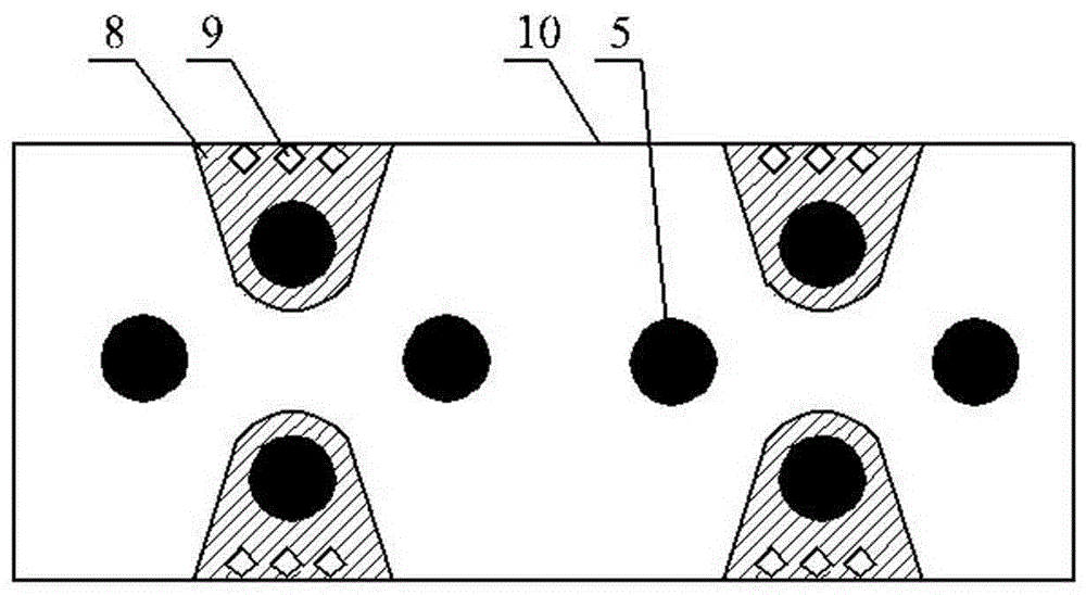 Decentralized anti-buckling bracing and its construction method