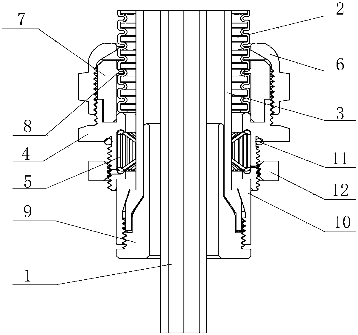 A shielded cable connector