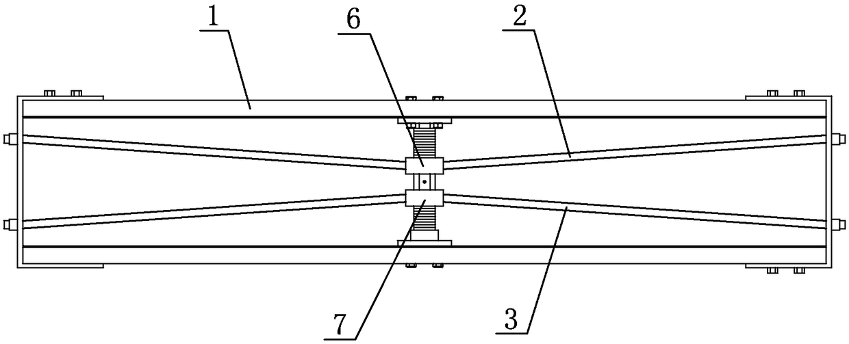 Exerting device for I-beam prestressing