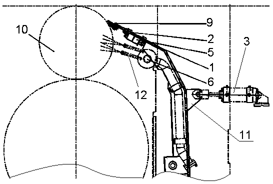 Split type hot continuous rolling cooling water retaining structure