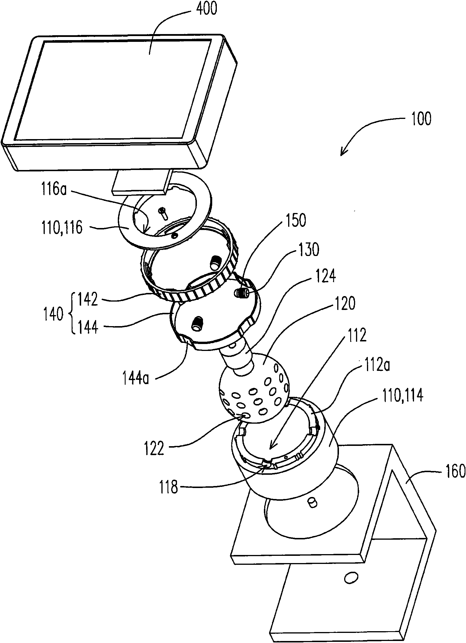 Pivoting device