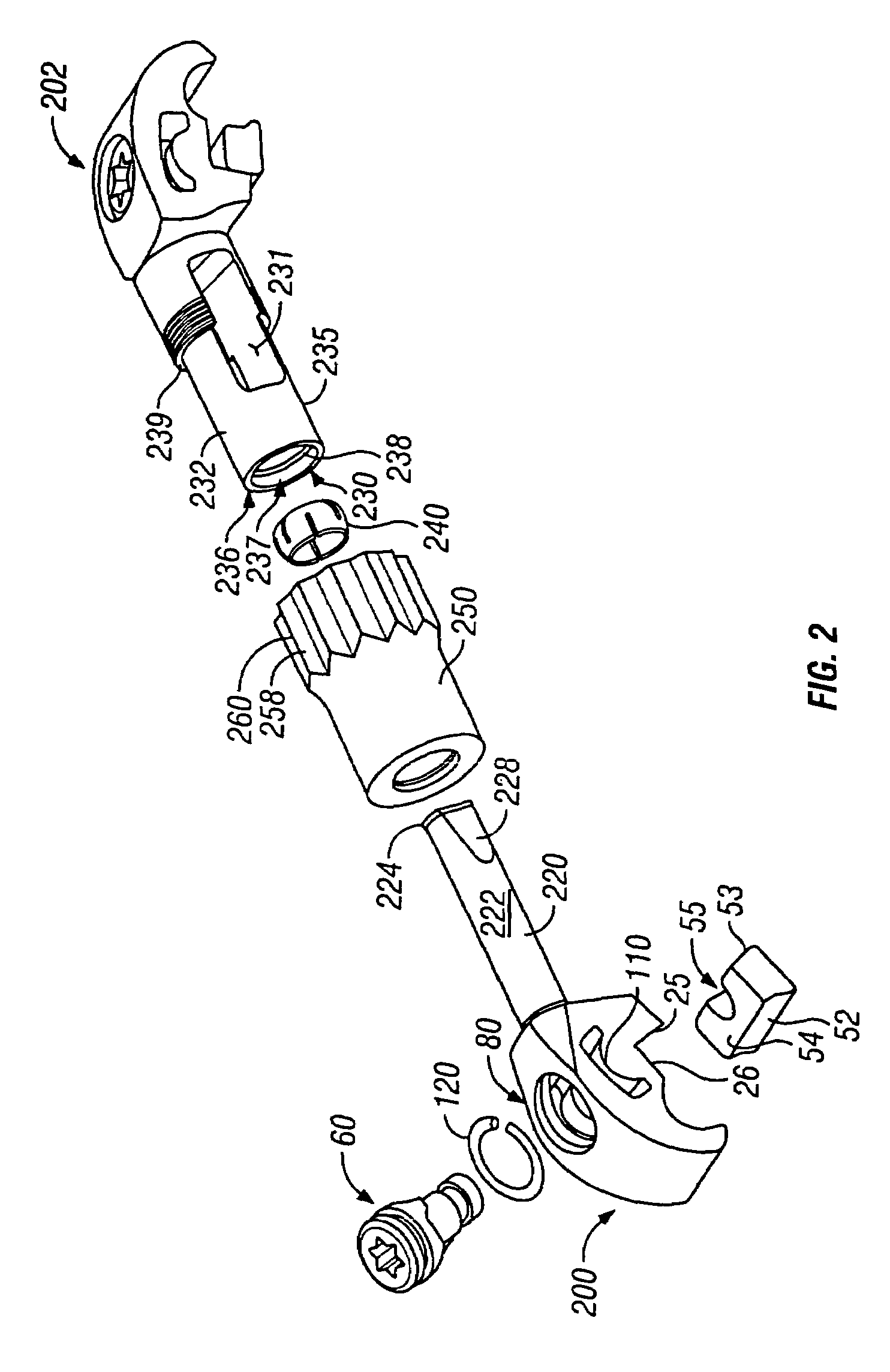 Crosslink for securing spinal rods