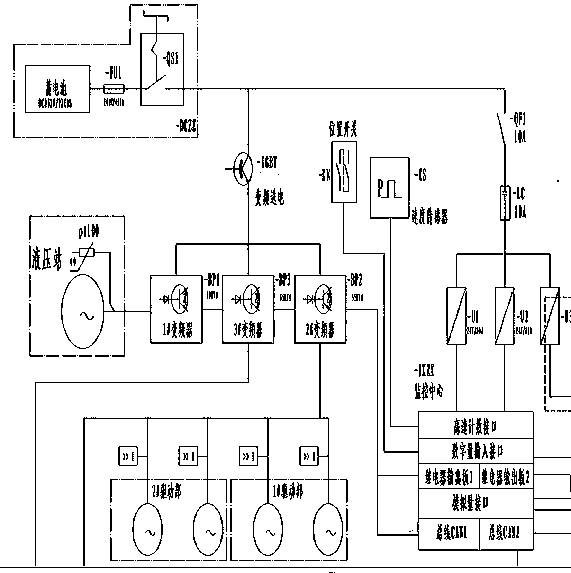 Hybrid drive control device and control method for electric traction storage battery monorail hoist